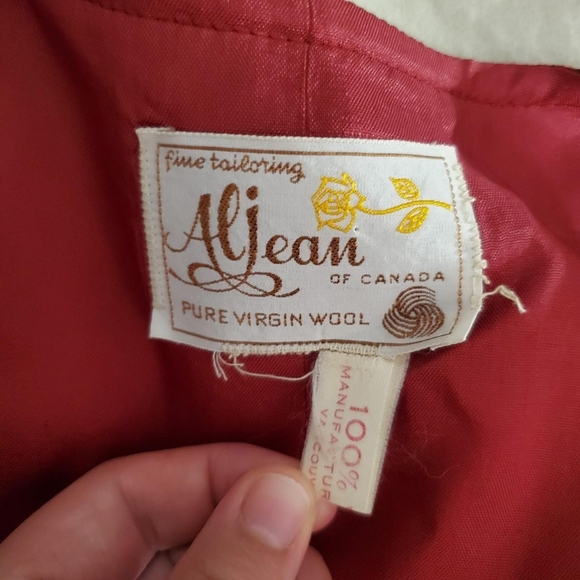 Red and Green Plaid Vest - Picture 3 of 4